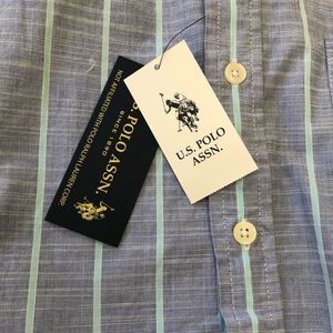 U.S. Polo Assn. Shirts - NWT Blue U.S. Polo Assn. Shirt Sleeve Button-Down U.S. Polo Assn. Shirts - NWT Blue U.S. Polo Assn. Shirt Sleeve Button-Down